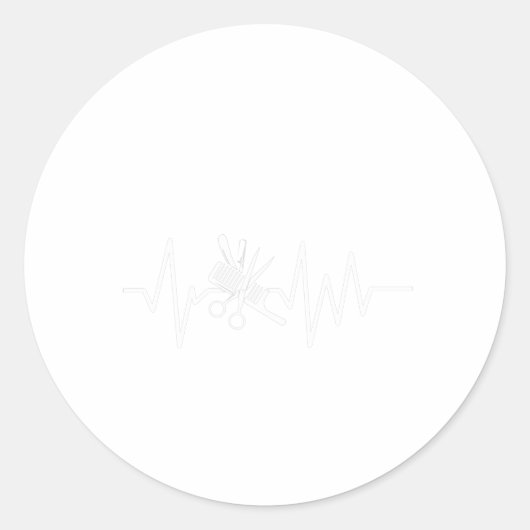 理容師ショップ – 理容師ハサミ櫛ハートビート ラウンドシール (正面)