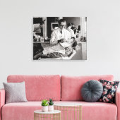 理容師ショップ， 1923 キャンバスプリント (インサイチュ (リビング))