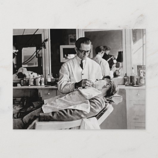 理容師ショップ， 1923 ポストカード (正面)