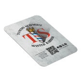 理容師ショッ王室のククラウン理容師ポールヘアサロンQR マグネット (右側)