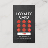 理容師ショッ王室のククラウン理容師ポールヘアサロンQR ロイヤリティカード (裏面)