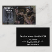 理容師シンプルショップ名刺 名刺 (正面/裏面)