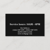 理容師シンプルショップ名刺 名刺 (裏面)