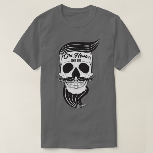理容師スカル8 Tシャツ (デザイン正面)