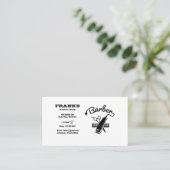 理容師スタイリストはさみ理容師ショップ名刺 名刺 (スタンド正面)