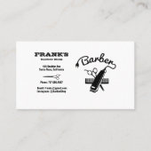 理容師スタイリストはさみ理容師ショップ名刺 名刺 (正面)