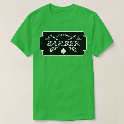 理容師スタイル Tシャツ (デザイン正面)