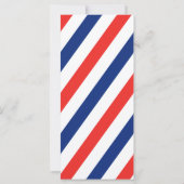 理容師ストライプ招待状 (裏面)