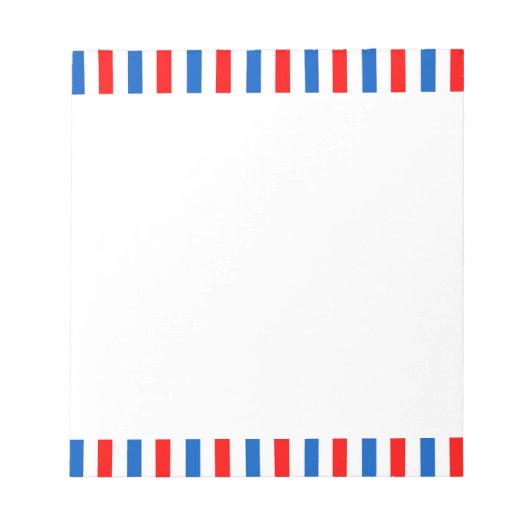 理容師ストライプ ノートパッド (正面)