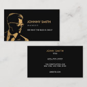 理容師スローガン 名刺 (正面/裏面)