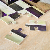 理容師チェアとヘアトニックのボトル ジグソーパズル (側面)