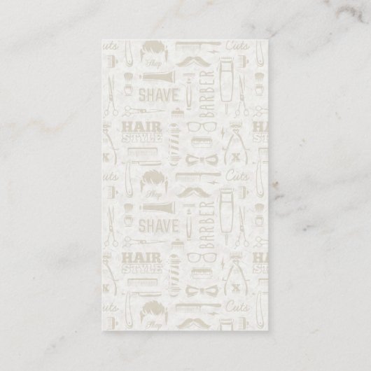 理容師ツールの設定とアイコンパターン 名刺 (裏面)