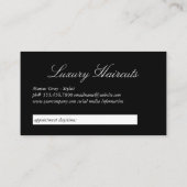 理容師ツールの青の濃淡アポイントメントカード 予約カード (裏面)