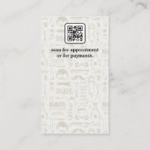 理容師ツールセット | Qrコード 名刺 (裏面)