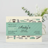 理容師ツール招待状 招待状 (スタンド正面)