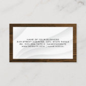 理容師ツール木目トリ縁どム 名刺 (裏面)