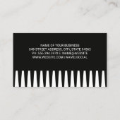 理容師ツール |コーム背景 名刺 (裏面)