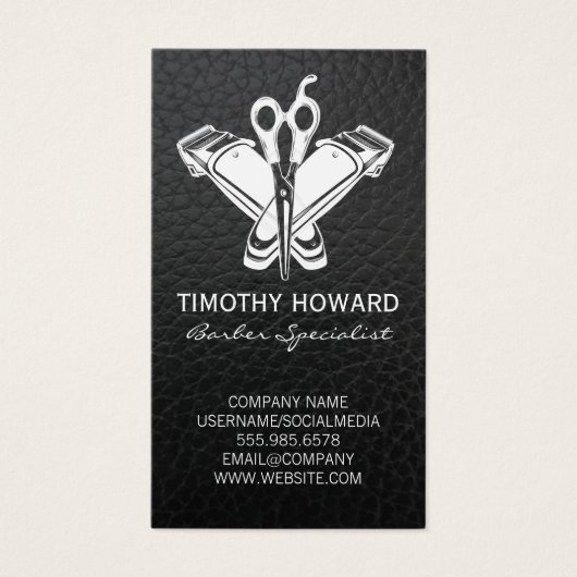 理容師ツール |レザー (正面)