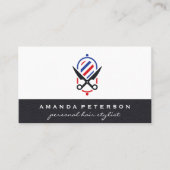 理容師ツール |レザー 名刺 (正面)