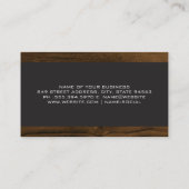 理容師ツール | 木材名刺 名刺 (裏面)