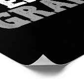 理容師ティーズおもしろいアオメン&;カワイオオープン灰色H ポスター (角)