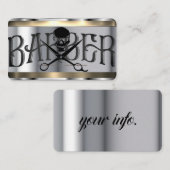 理容師テンプレート名刺 名刺 (正面/裏面)