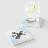 理容師デザイン ストーンコースター (横)