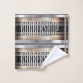 理容師デザイン バスタオルセット (ウォッシュタオル)