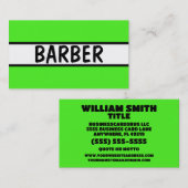 理容師ネオン 名刺 (正面/裏面)