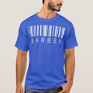 理容師バーコード Tシャツ