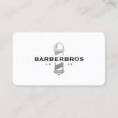 理容師バーバーショップシルバーポクラシックールモダン 名刺 (正面)