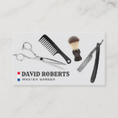 理容師バーバーショッププロフェッショナル美容師 名刺 (正面)