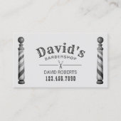 理容師バーバーショップ美容師アポイントメント 予約カード (正面)