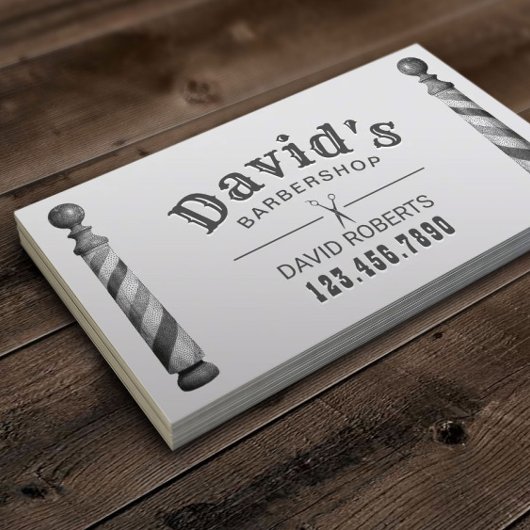 理容師バーバーショップ美容師アポイントメント 予約カード