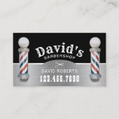 理容師バーバーショップ美容師サロンアポイントメント 予約カード (正面)