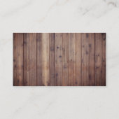 理容師バーバーショップ美容師ヴィンテージ 素朴 名刺 (裏面)