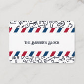 理容師バーバーショップ 名刺 (正面)