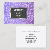 💇理容師バーバーショップ 名刺 (正面/裏面)