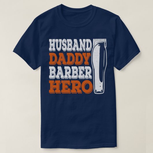 理容師パパおもしろい美容師ギフト Tシャツ (デザイン正面)