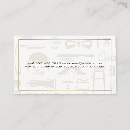 理容師ブラシ |ショップオーナー 名刺 (裏面)