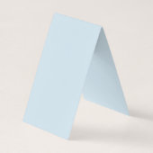 理容師ブレード理容師ポールベビーブルー 名刺 (裏面)