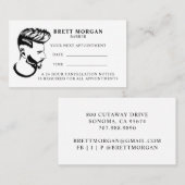 理容師プロフェッショナル美容師 予約カード (正面/裏面)