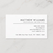 理容師プロフェッショナルQRコードロゴモダン 名刺 (裏面)