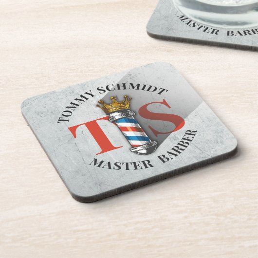 理容師ヘアショップキングクラウン理容師ポールヘアサロン コースター (左側)