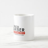 理容師ヘアショップキングクラウン理容師ポールヘアサロン コーヒーマグカップ (中央)