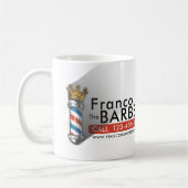 理容師ヘアショップキングクラウン理容師ポールヘアサロン コーヒーマグカップ (左)