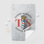 理容師ヘアショップキングクラウン理容師ポールヘアサロン ゴルフタオル (インサイチュ)