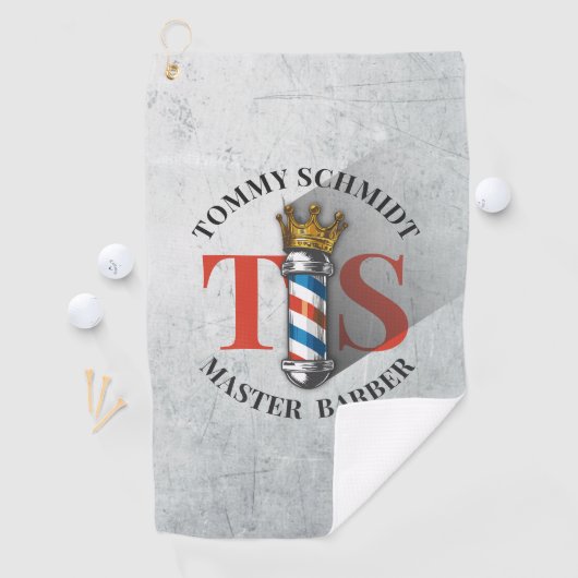 理容師ヘアショップキングクラウン理容師ポールヘアサロン ゴルフタオル (インサイチュ)