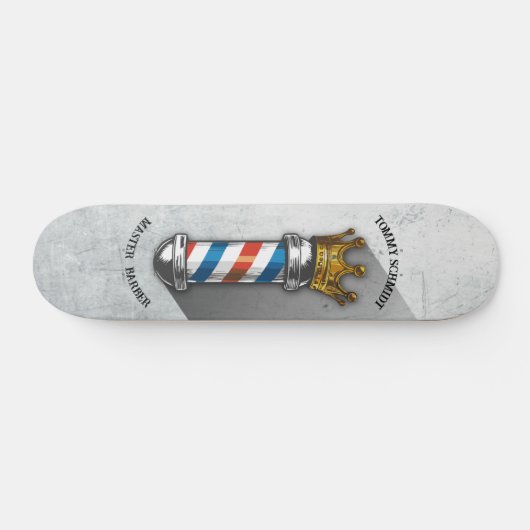 理容師ヘアショップキングクラウン理容師ポールヘアサロン スケートボード (横)