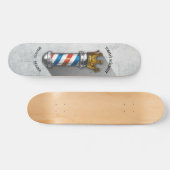 理容師ヘアショップキングクラウン理容師ポールヘアサロン スケートボード (横)